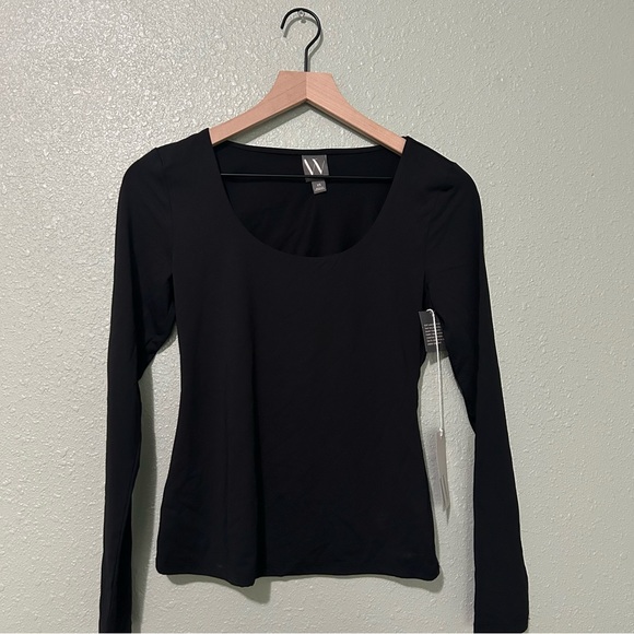 Worthington Scoop Neck Long Sleeve T-Shirt/ Size: XS - Picture 1 of 2